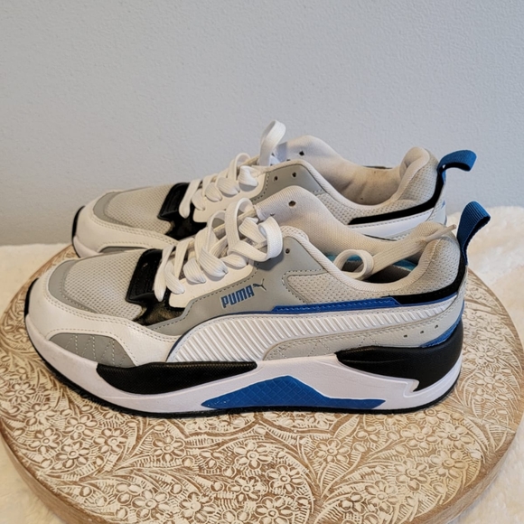 Puma X-Ray 2 Square White Grey Blue Men Size 9 - Picture 3 of 4